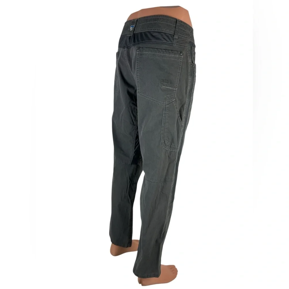 Kuhl Pants Mens 36 X 30 Radikl Pockets Outdoor Camping Hiking Trail Gray Cargo